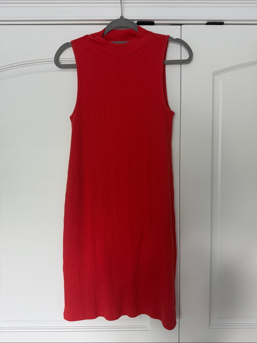 Old Navy orange Sleeveless Ribbed Midi Dress